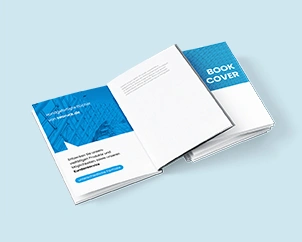 Aufgeschlagenes Hardcover-Buch mit stabiler Faden- oder Klebebindung und hochwertigen Innenseiten für professionelle Buch- und Fotodrucke