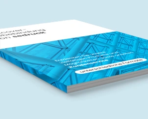 Klebebindung mit Softcover im Hochformat - Ecke im Detail