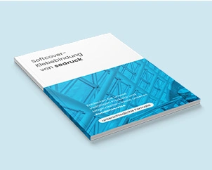 Geschlossene Klebebindung mit Softcover im Hochformat