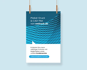 Hängendes Plakat im Hochformat