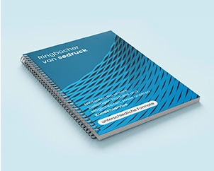 Geschlossene Drahtringbindung im Hochformat