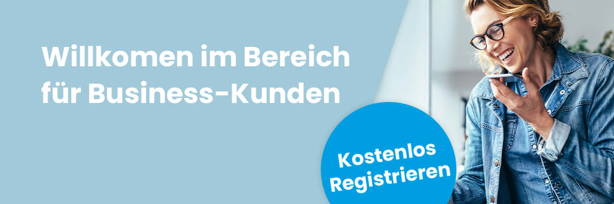 Bereich für Business-Kunden 